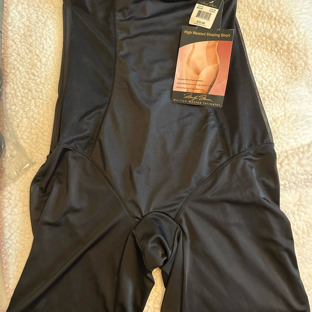 Black High Waisted Shaping Shorts